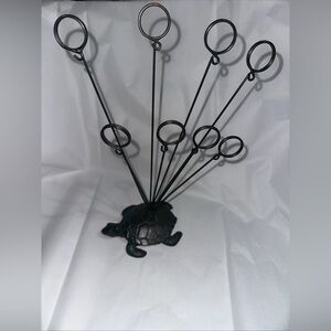 Vintage Turtle brass Shaped Photo/cards Holder